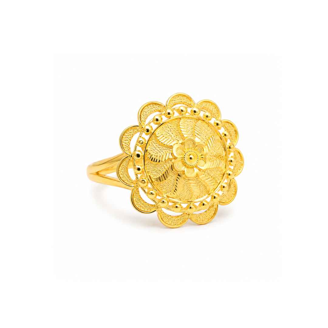 Golden Blossom Ring