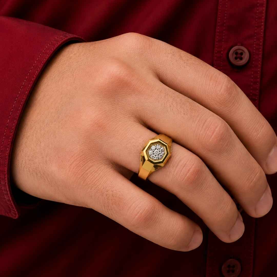Luxury Gold Gents Ring
