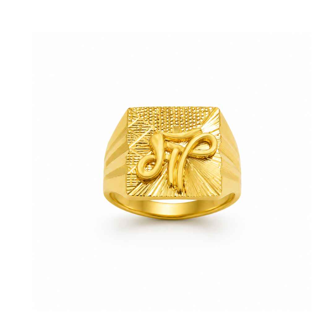Ruby Gold Gents Ring