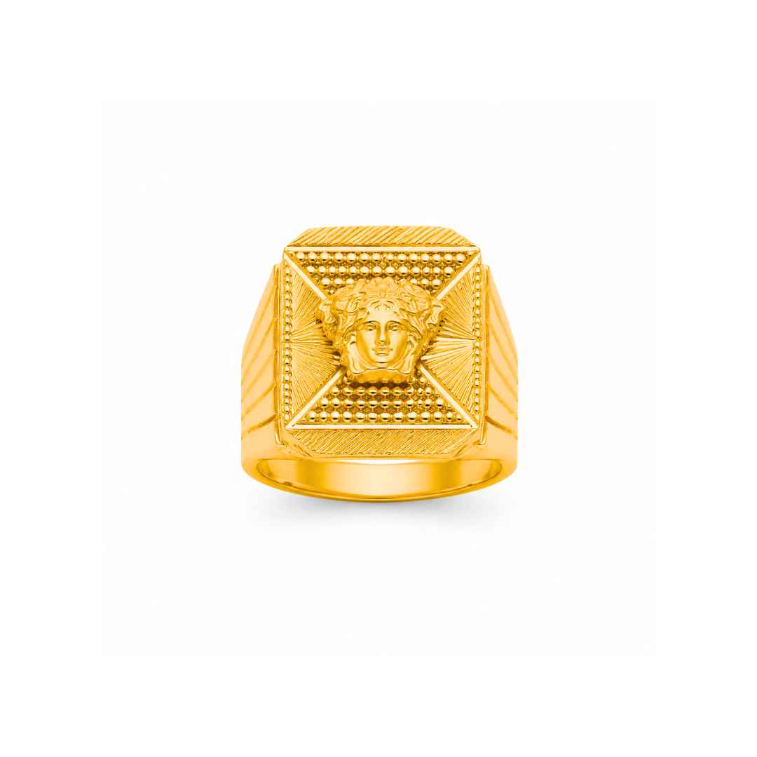 Minimal Gold Gents Ring