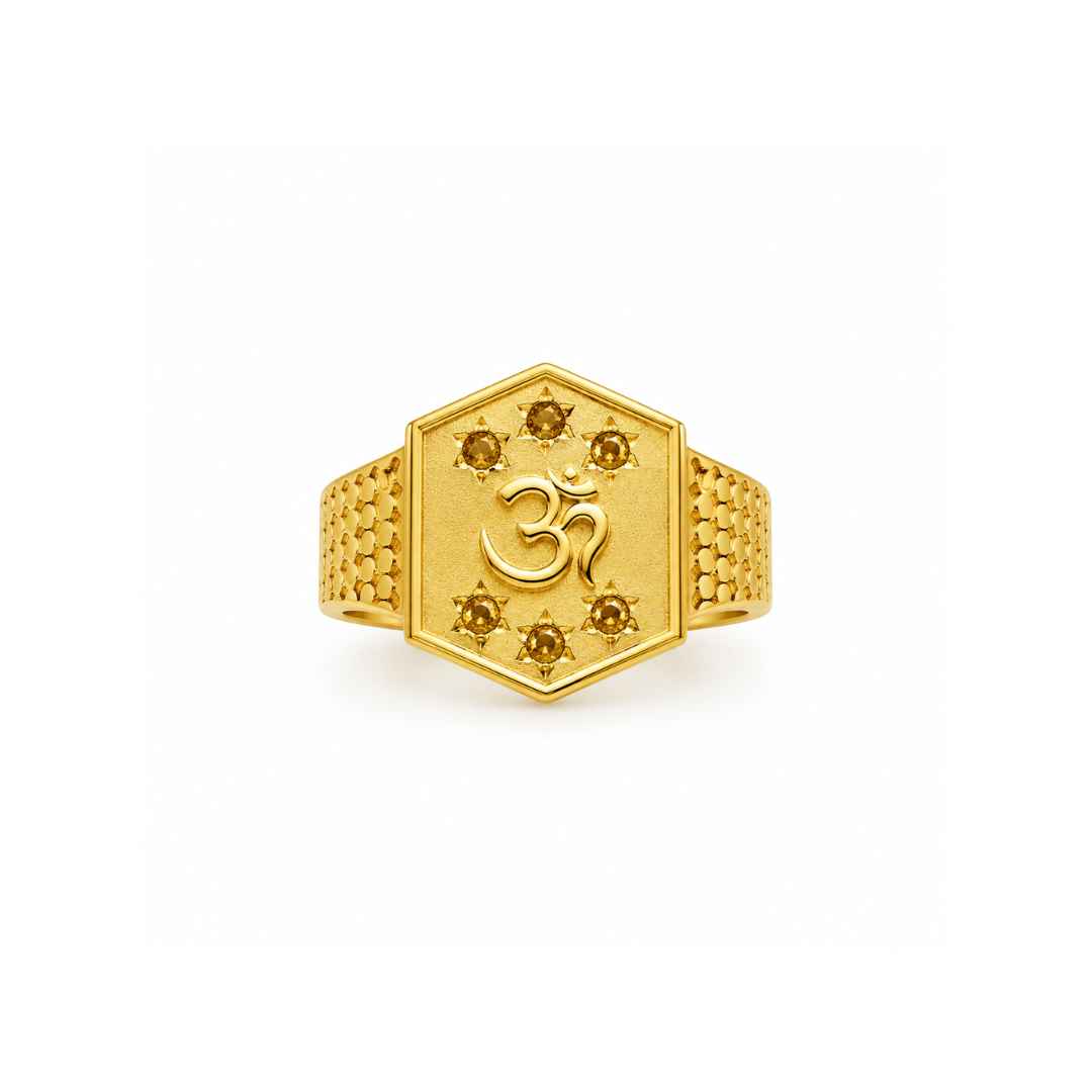 Modern Men’s Gold Ring