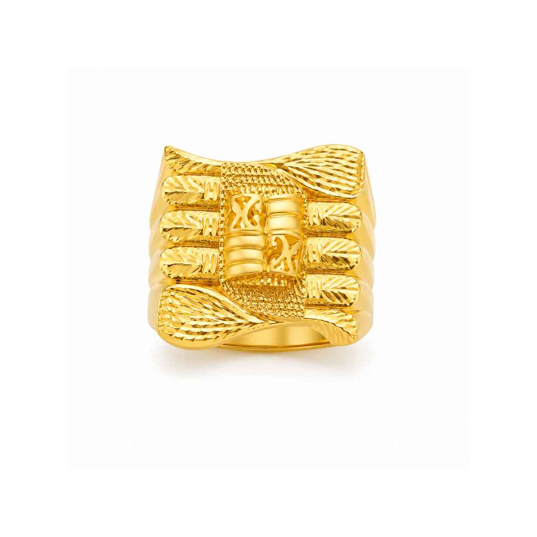 Engraved Gold Ring