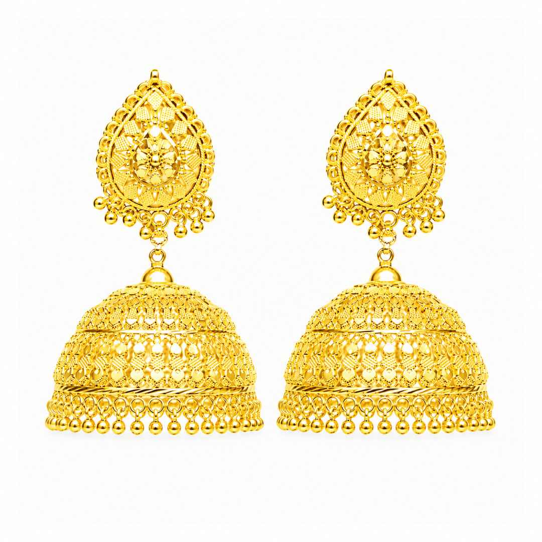 Emerald Gold Jhumka