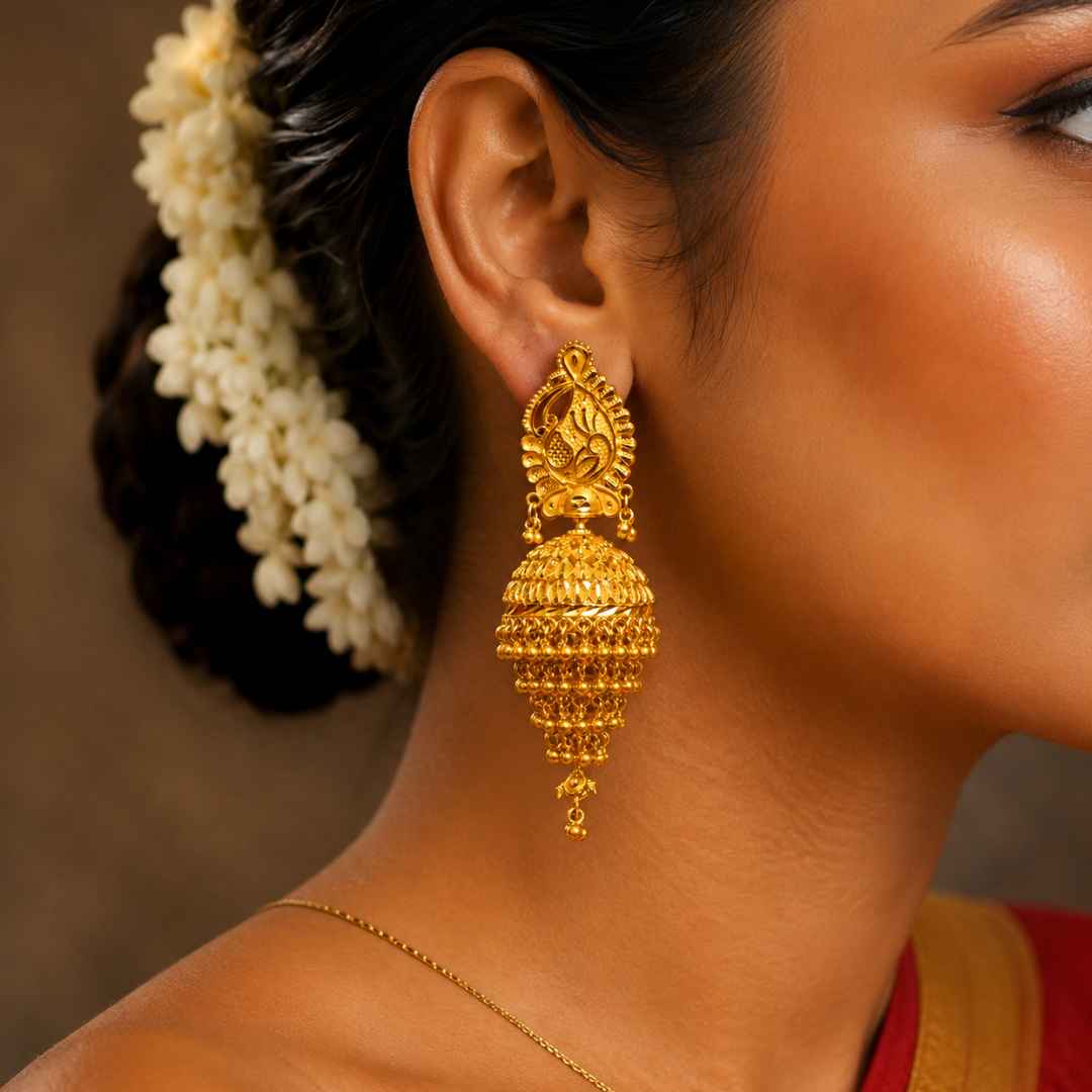 Pearl Gold Jhumka