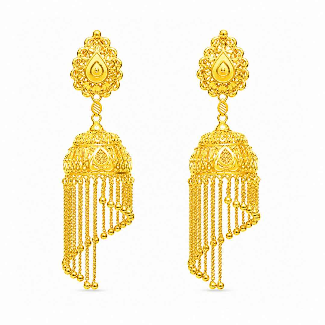 Topaz Gold Jhumka