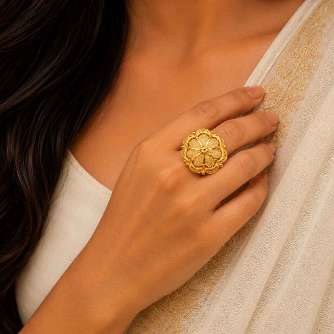 Lightweight Daily Wear Gold Ring