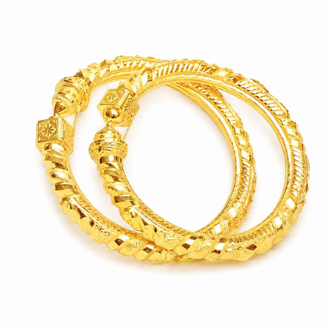 Signature Double Gold Bangles