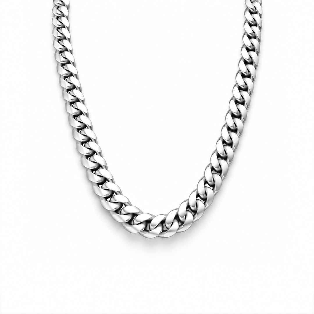 Classic Silver Cuban Link Gents Chain