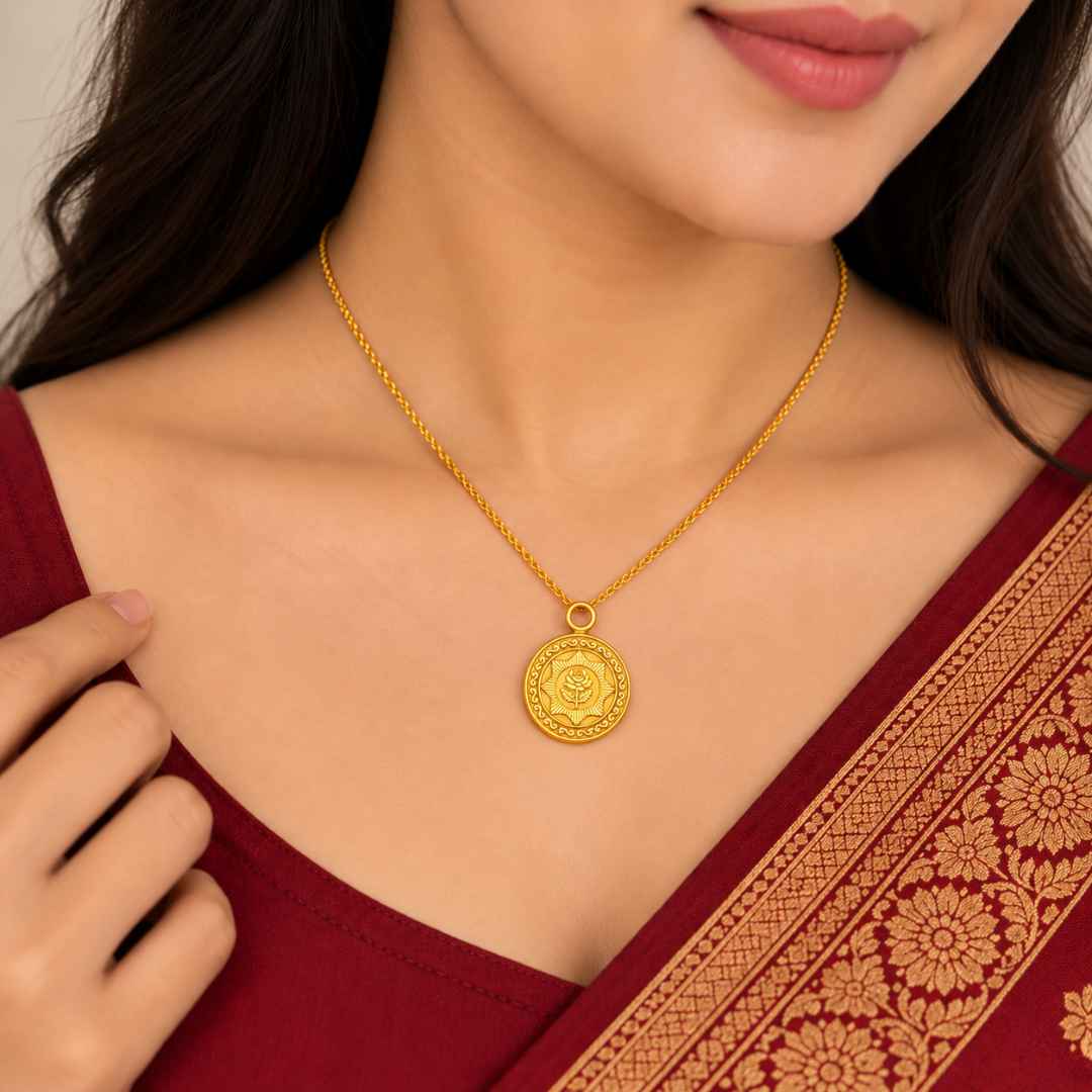 Floral Heritage Gold Locket