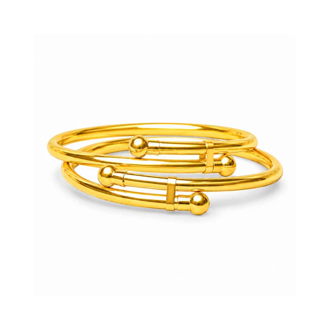 Tiny Grace Gold Baby Bangle