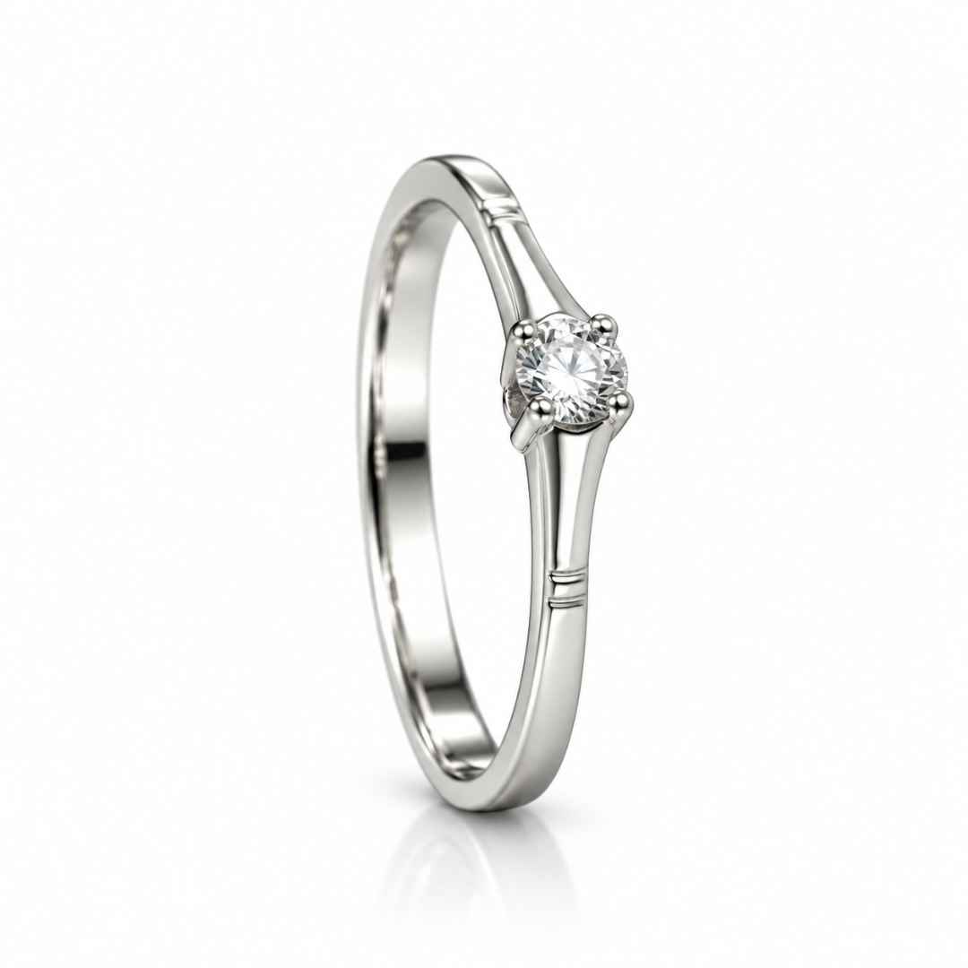 PL Classic Diamond Solitaire Ring