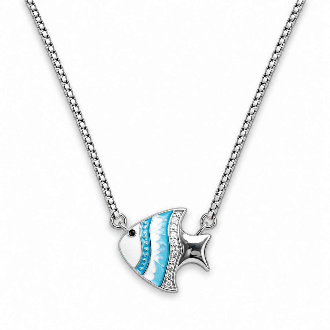 Charming Blue Fish Pendant