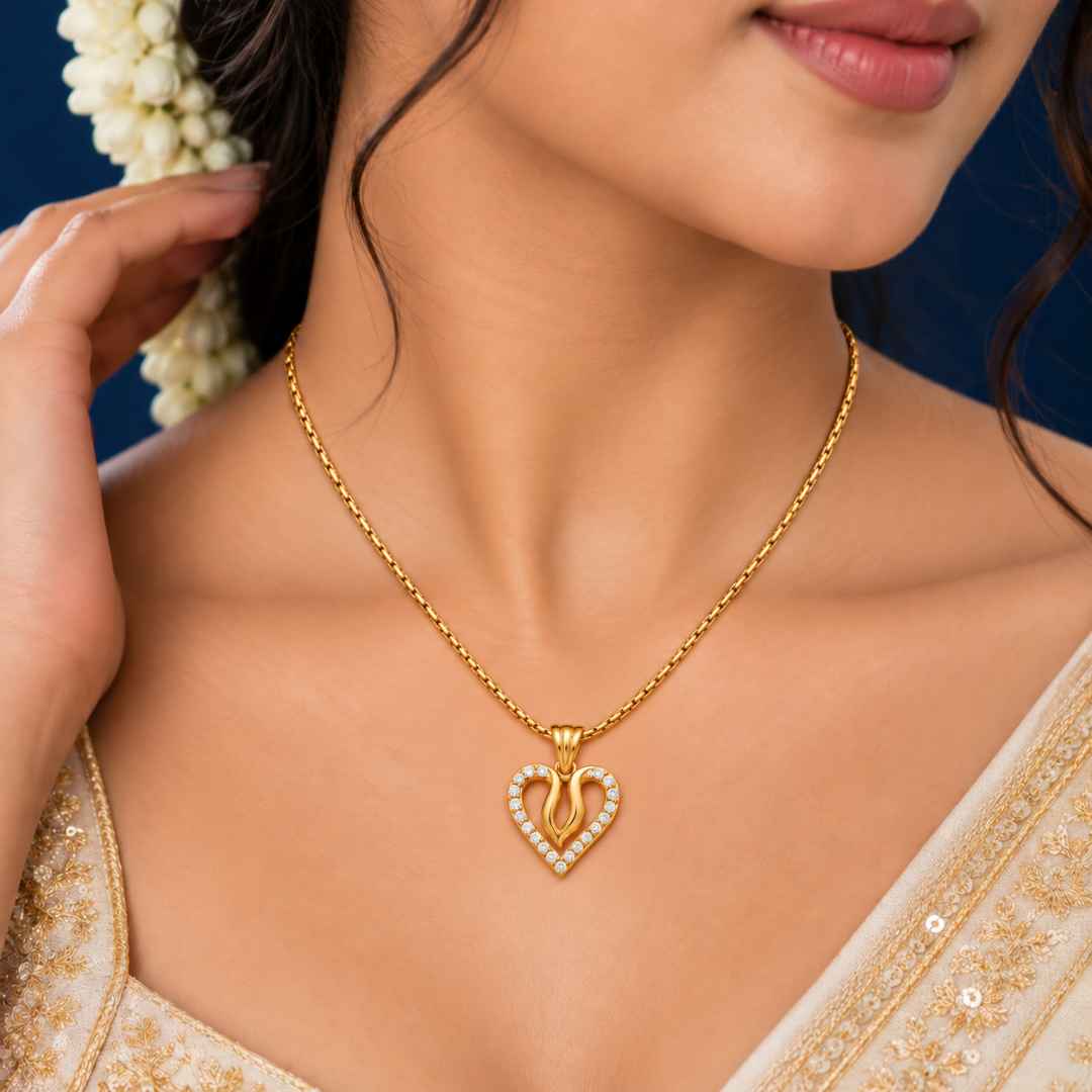 Diamond Embrace Heart Pendant