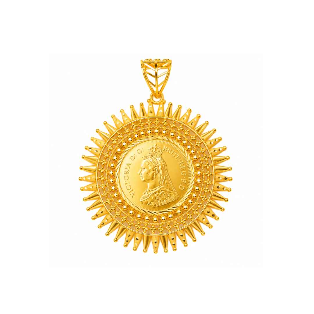 Minimalist Gold Pendant