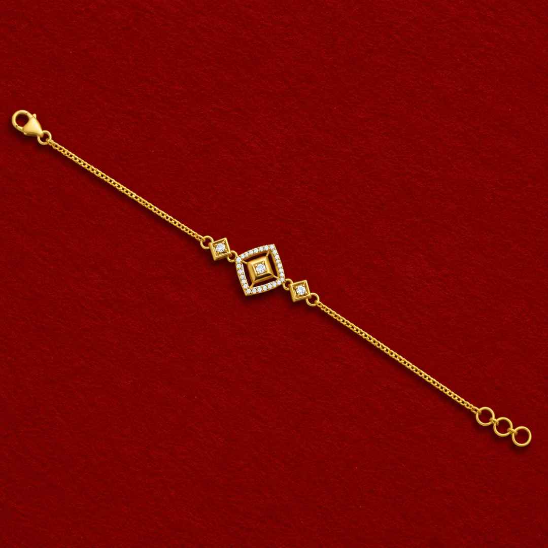 Contemporary Square Diamond Bracelet