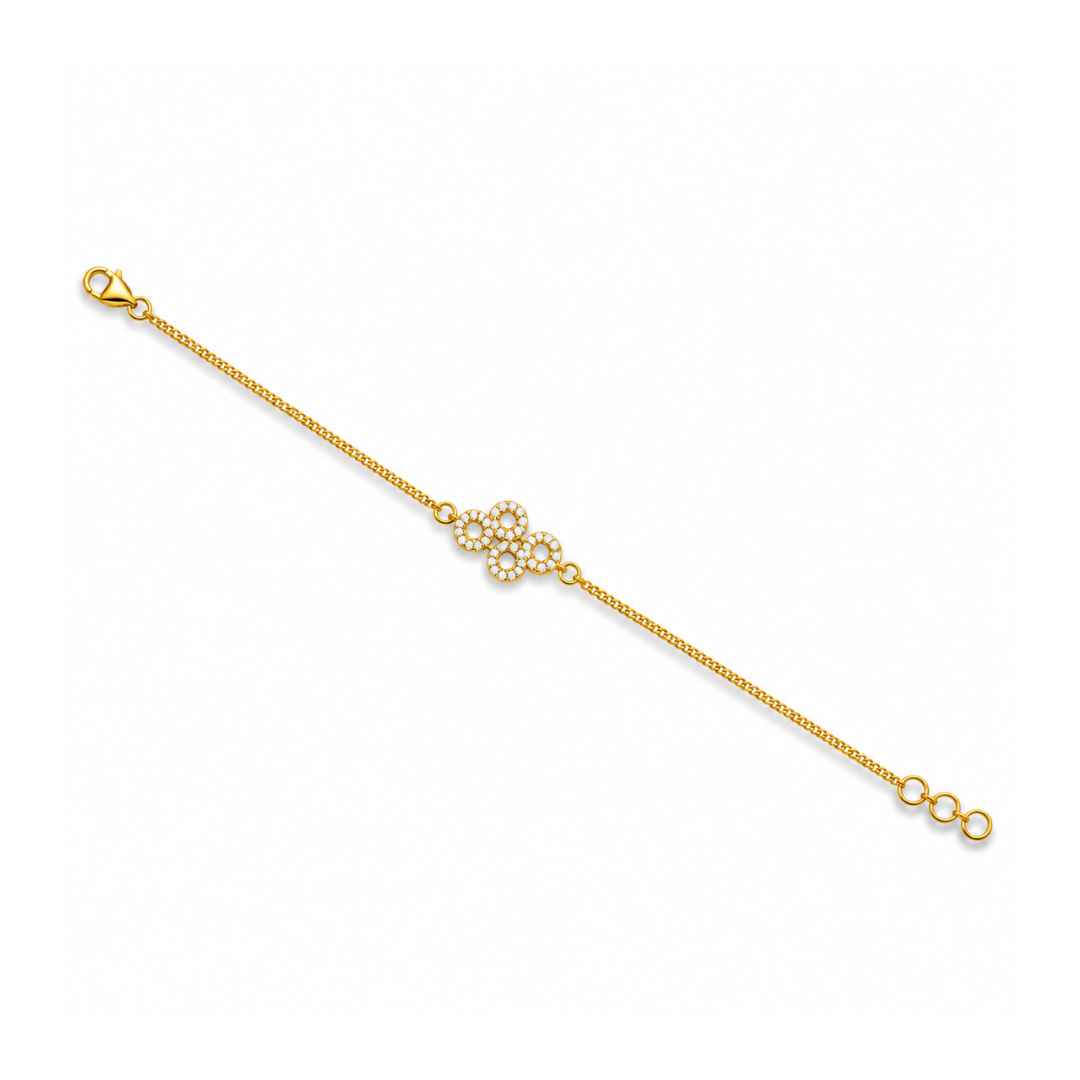 Floral Cluster Diamond Bracelet