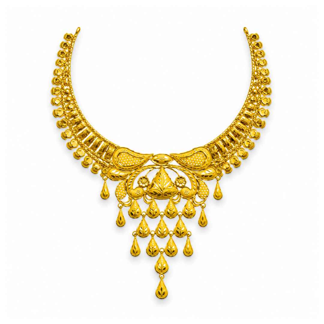 Classic Flower Gold Necklace