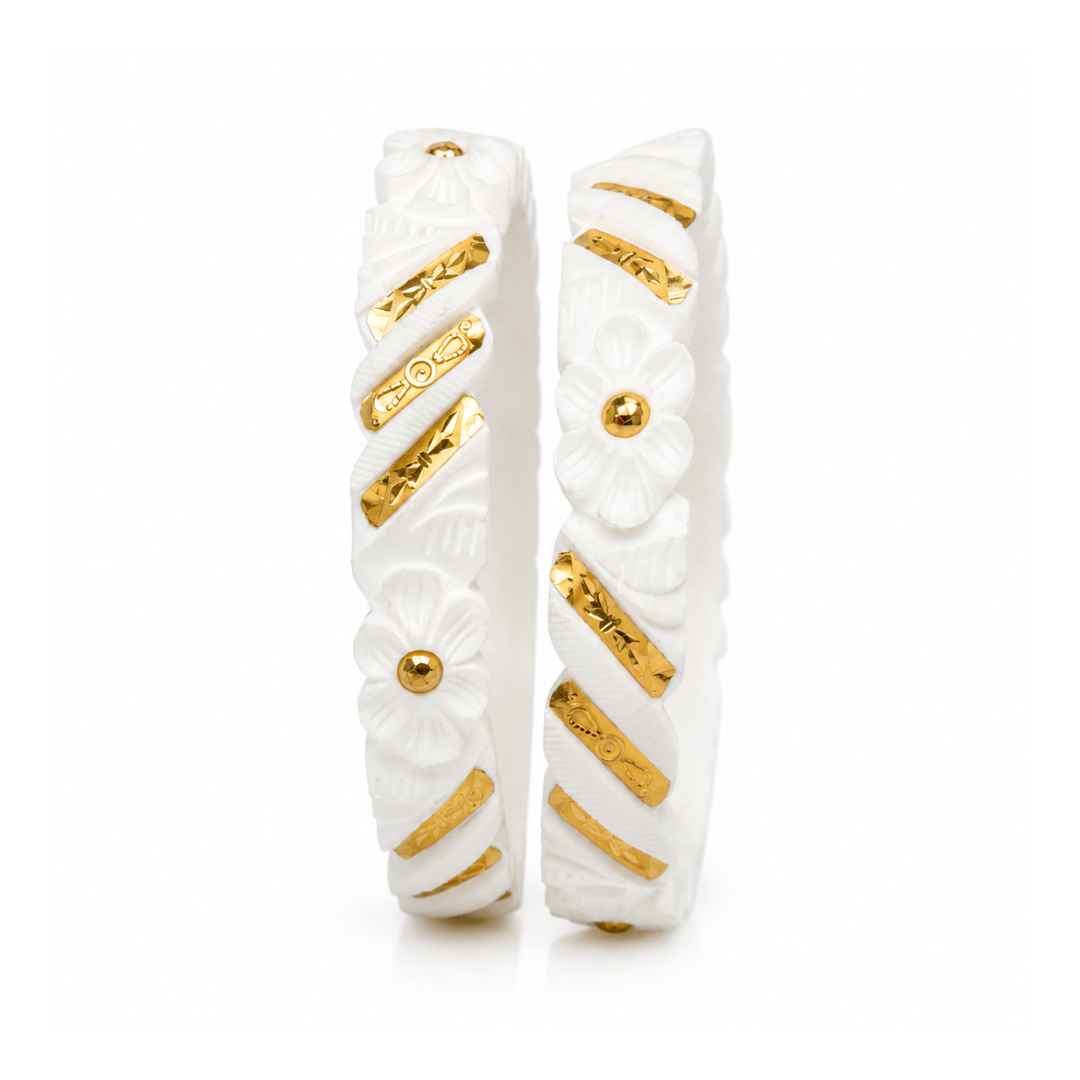 Classic Shankha Gold Bangles
