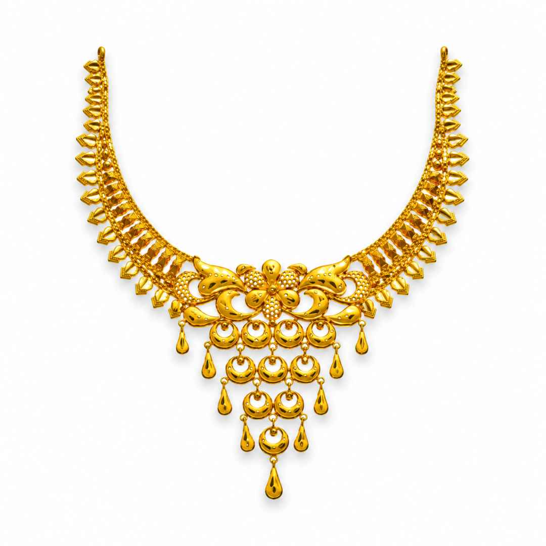 Grand Floral Gold Necklace