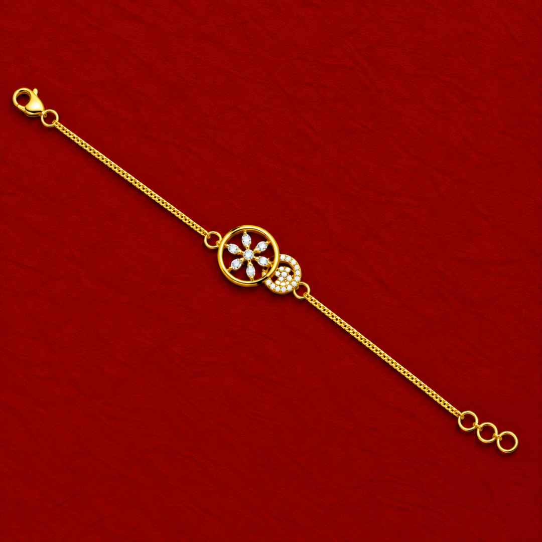 Floral Circle Diamond Bracelet