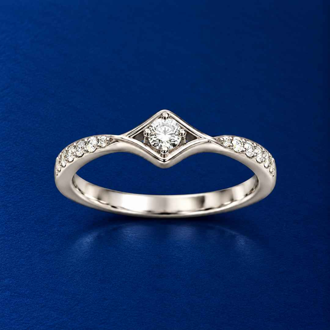 PL Floral Halo Diamond Ring