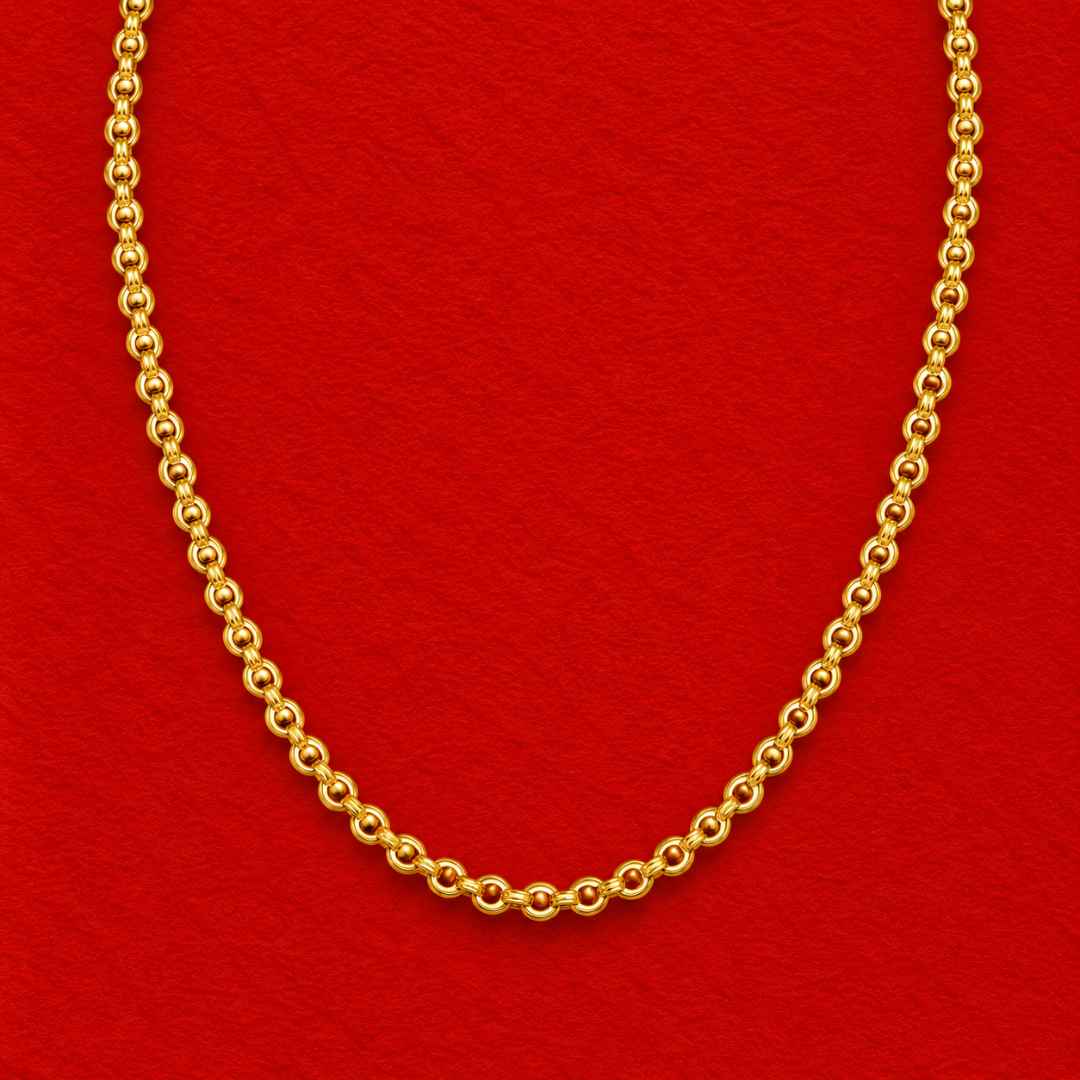 Classic Beaded Gold Chain