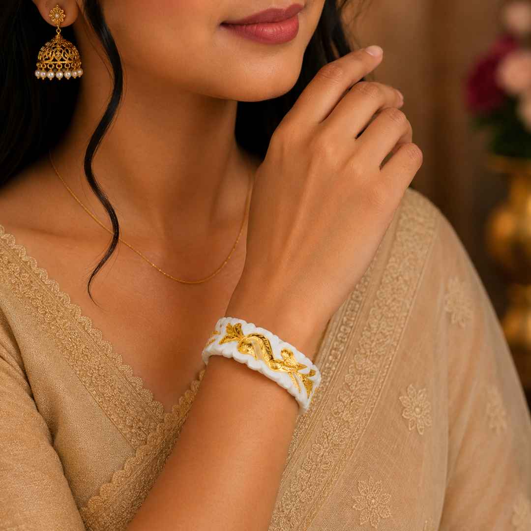 Luxury Shankha Gold Bangles